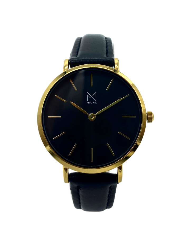Classico / Black & Gold / Black Leather