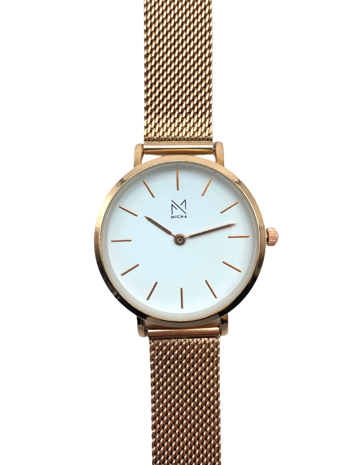 Classico / White & Rose Gold / Rose Gold Steel