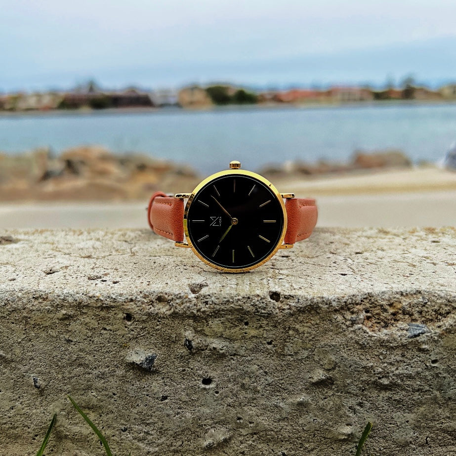 Classico / Black & Gold / Brown Leather