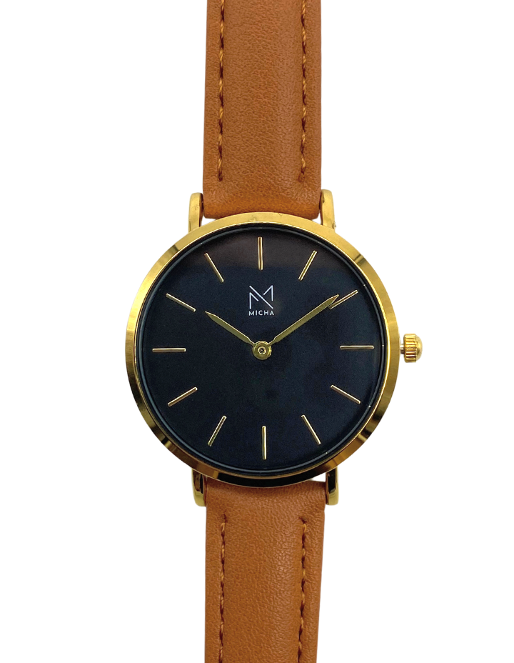 Classico / Black & Gold / Brown Leather