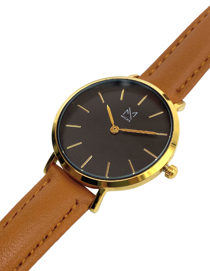 Classico / Black & Gold / Brown Leather