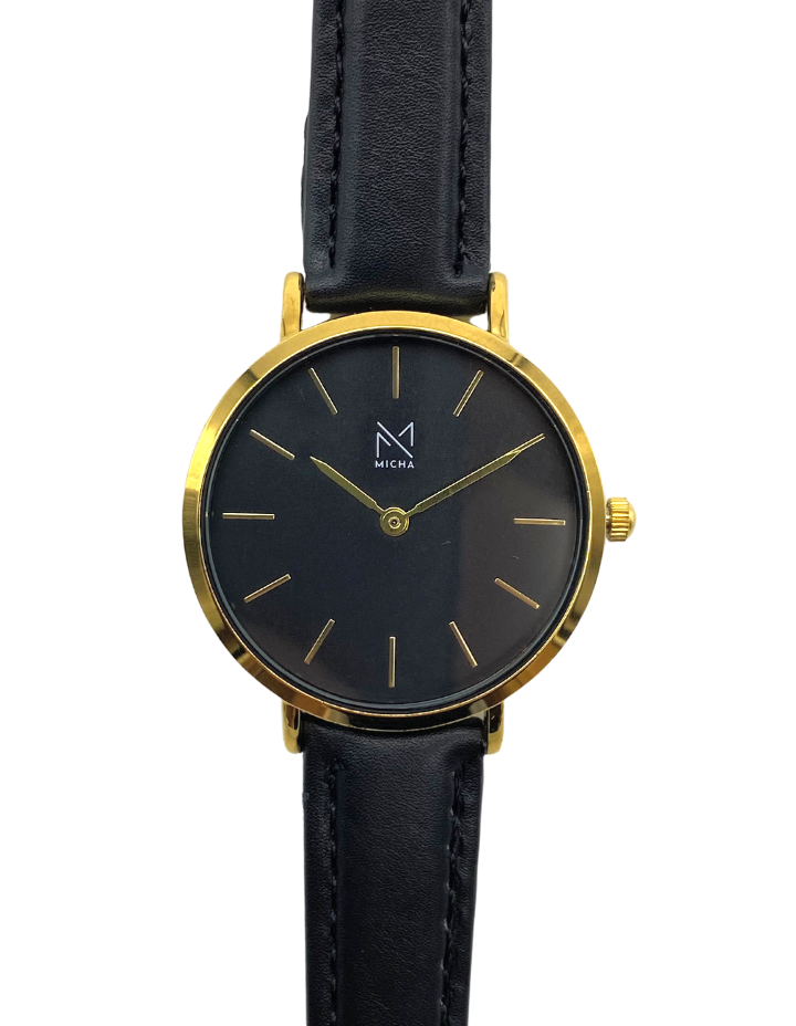 Classico / Black & Gold / Black Leather