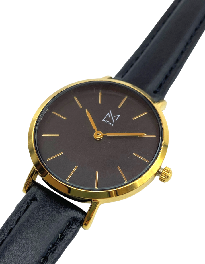 Classico / Black & Gold / Black Leather
