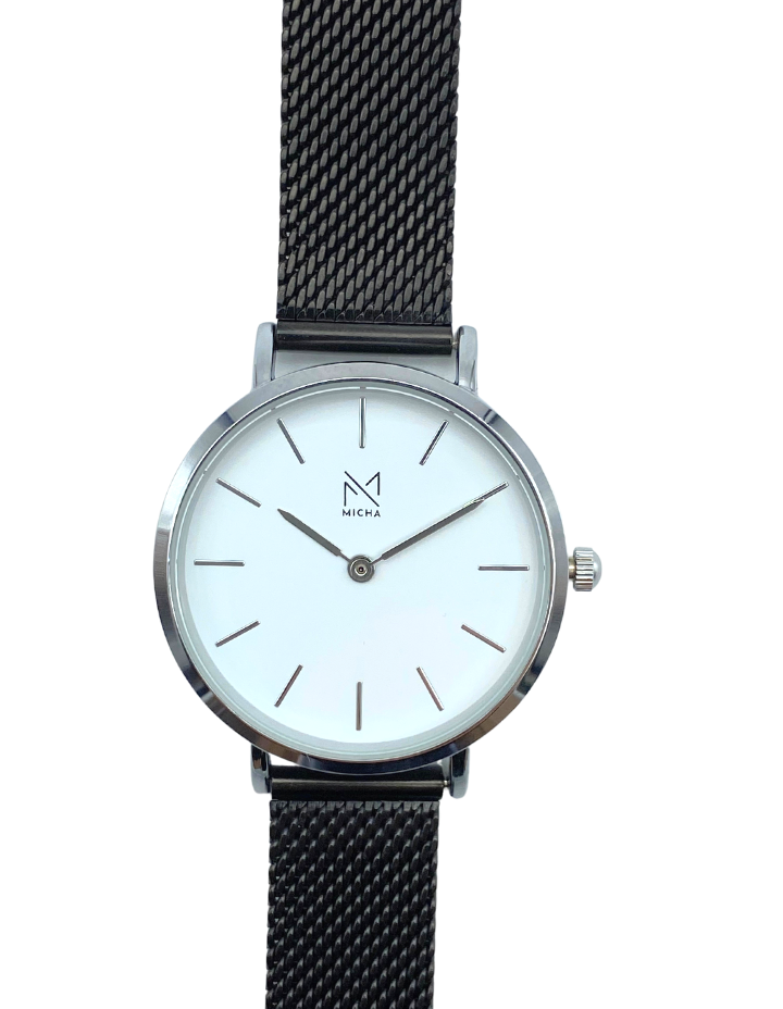 Classico / White & Silver / Black Steel