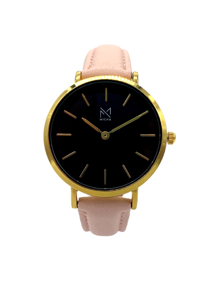 Classico / Black & Gold / Pink Leather